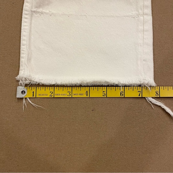 Rachel Comey White Lightly Distressed Straight Leg Jeans Size 8 - Picture 13 of 13